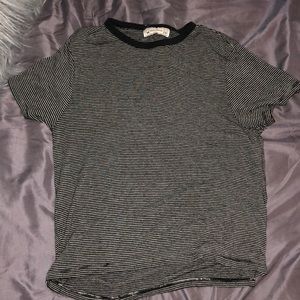 Black and white striped shirt